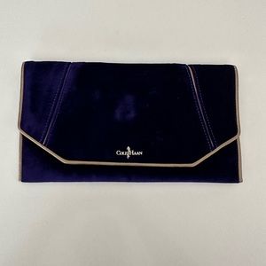 Cole Haan Purple Velvet Clutch